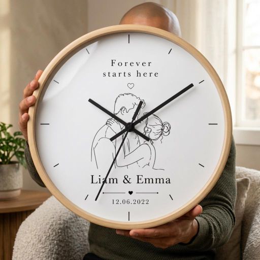 Personalized Couple Wall Clock Custom