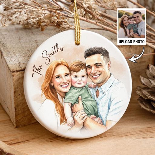 Personalized Ceramic Watercolor Portrait