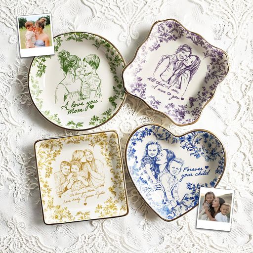 Personalized Mothers Day Photo Ring Dish