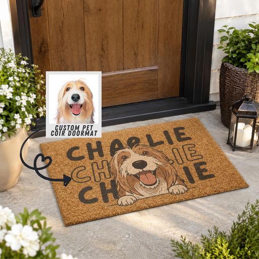 Custom Pet Photo Doormat Personalized