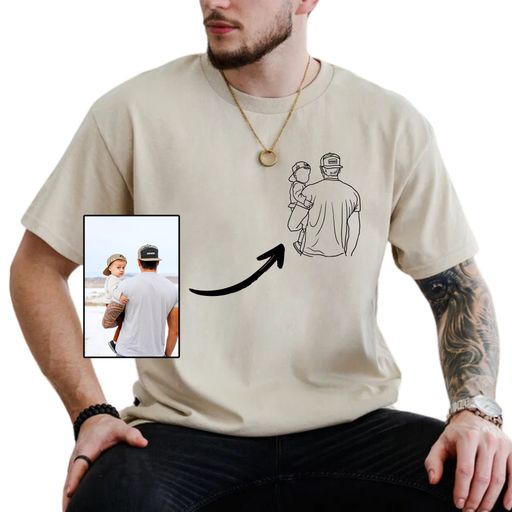 Custom Photo Shirt for Dad Fathers Day