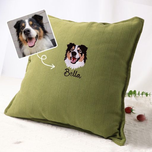 Custom Embroidered Chenille Pet Pillow