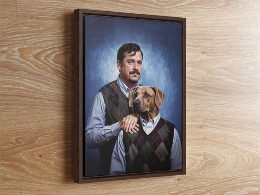 Pet Portrait Human and Pet Custom